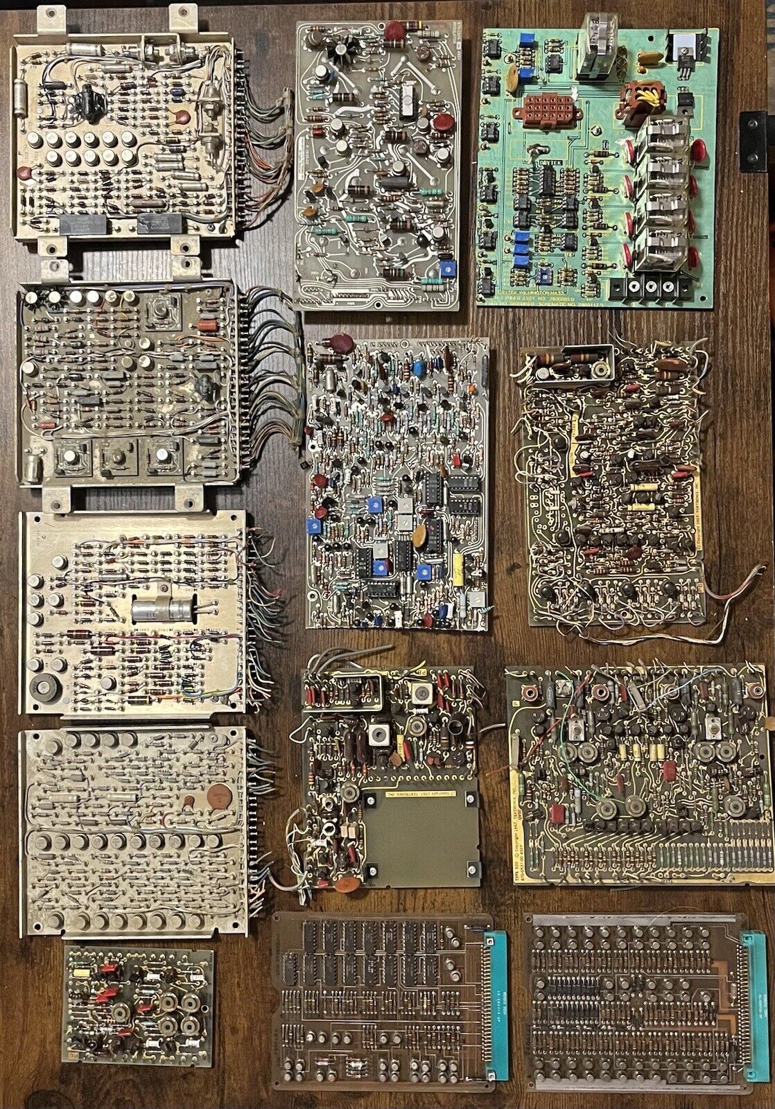 LOT of 13 Vintage Circuit Boards Tektronix Drytek Bendix