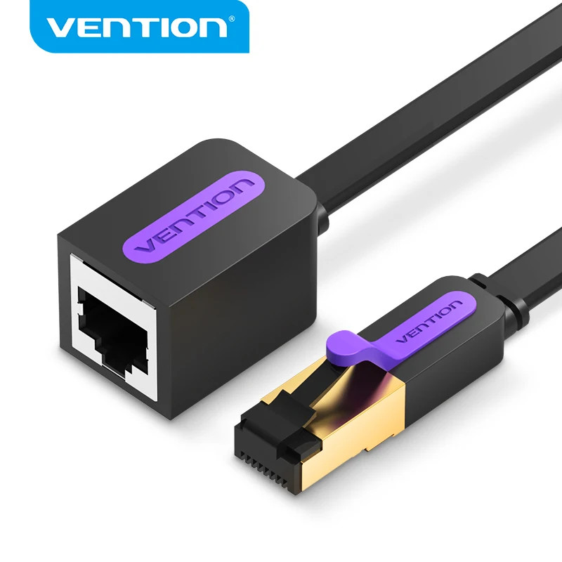 VENTION Cat7 Ethernet Extension Cable RJ45 Male to Female 10Gbps Extender
