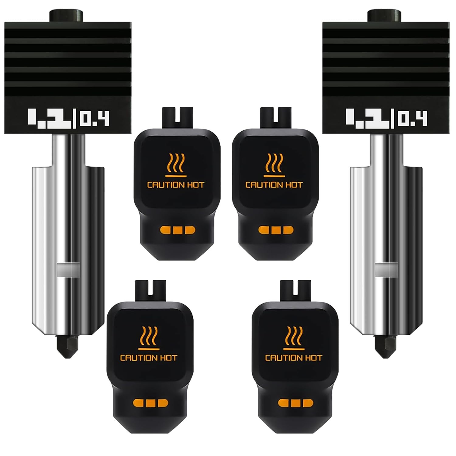 2PK 0.4Mm Universal Standard Nozzle for Bambu Lab P2S/X2D/H2D/H2C/H2S/A1 Hotend