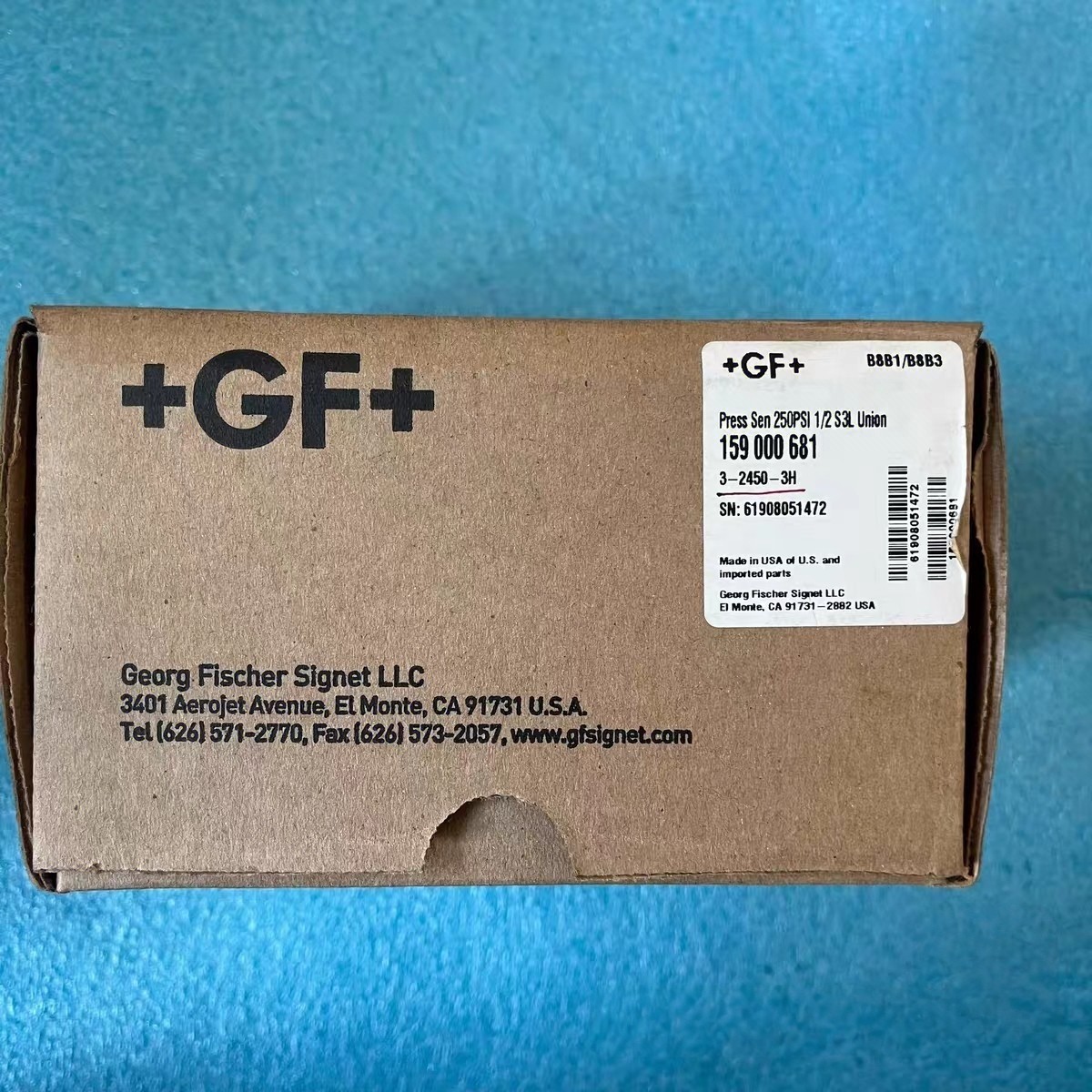 1PC NEW +GF+ 3-2450-3H 159000681 Pressure sensor V FedEx or DHL