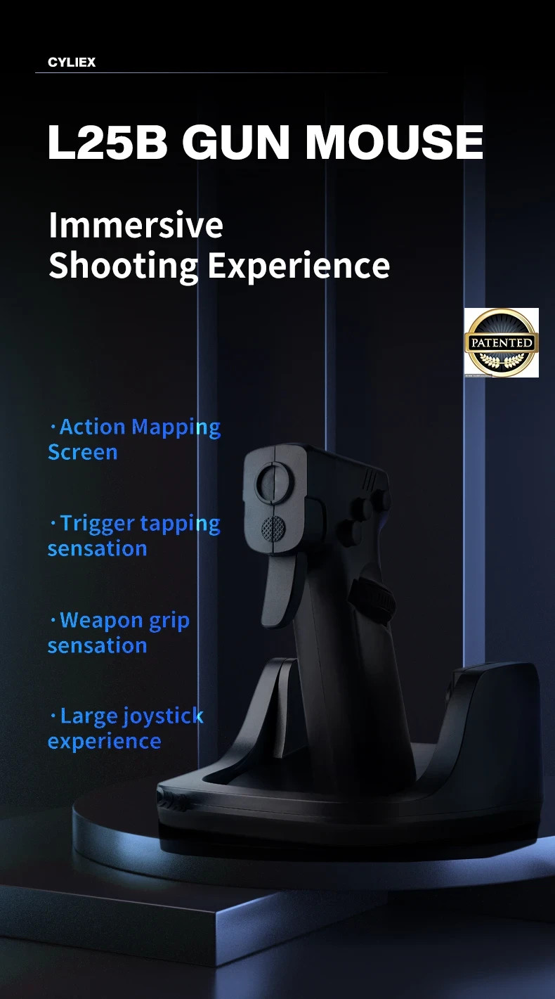 Gun Mouse OrionTime FPS Game Pistol Handle Grip Wired Peripherals Gaming Mice