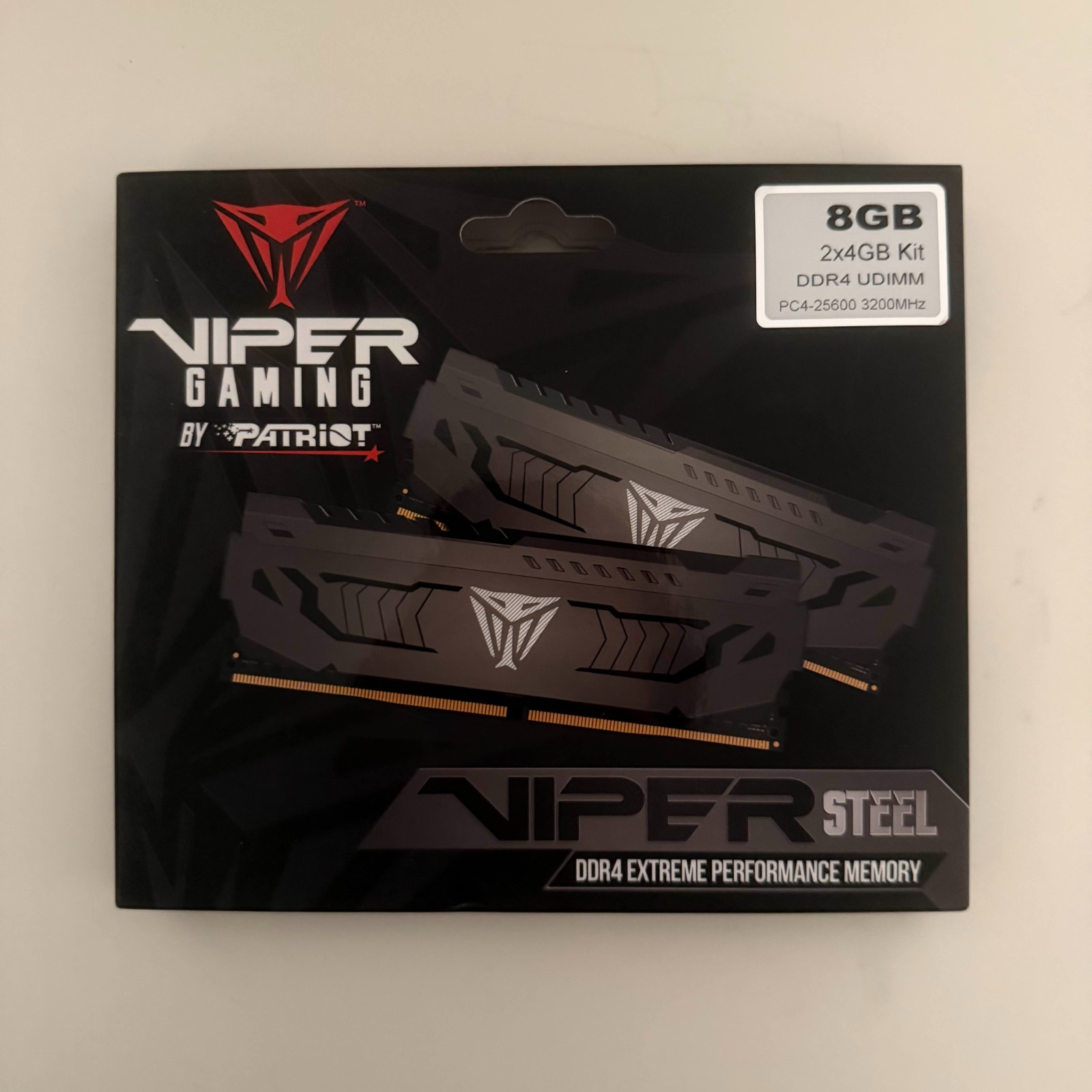 Patriot Viper Gaming Steel DDR4 8GB (2x4GB) - 3200MHz