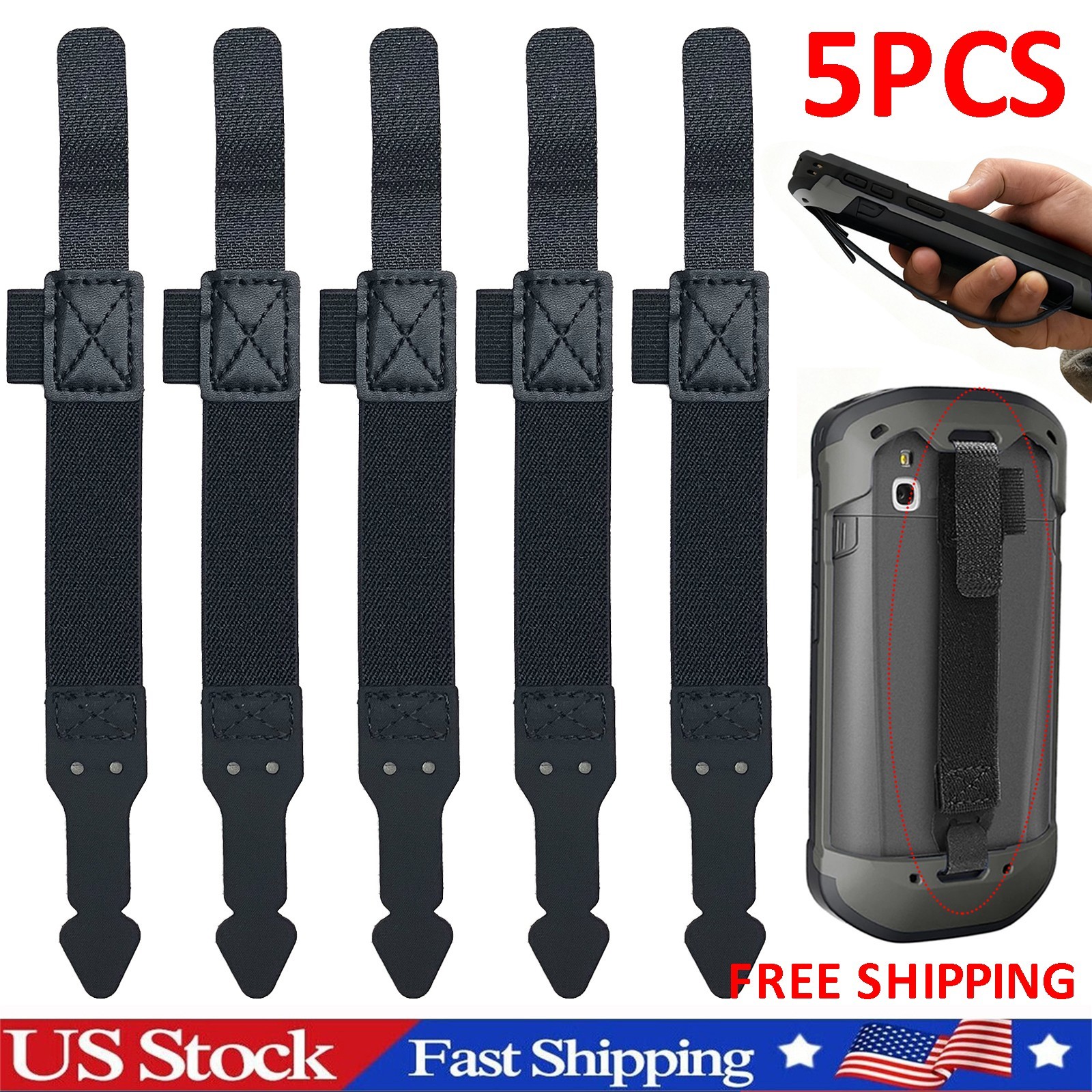 5X Handstrap Replacement for Zebra Motorola Symbol TC51 TC56 TC510K Hand Straps