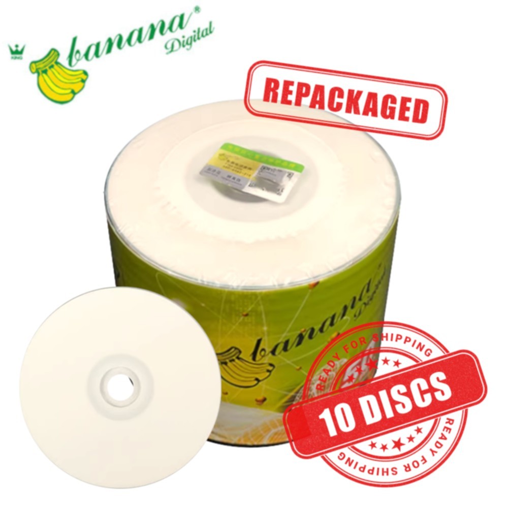 Banana Digital Mini CD-R 32x 8cm 3" Disc 210 MB Blank CD Recordable - 10 Discs