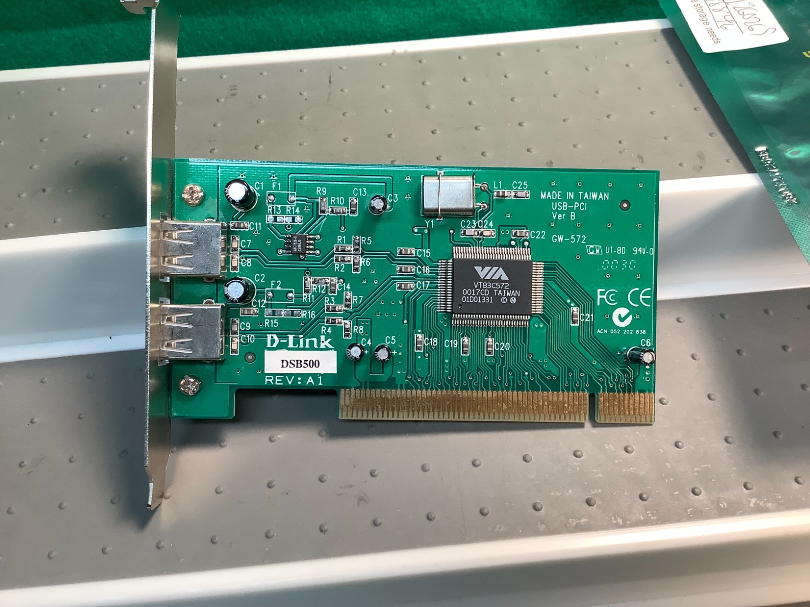 D-Link DSB-500 USB A Adapter PC MAC Computer 2-Port PCI