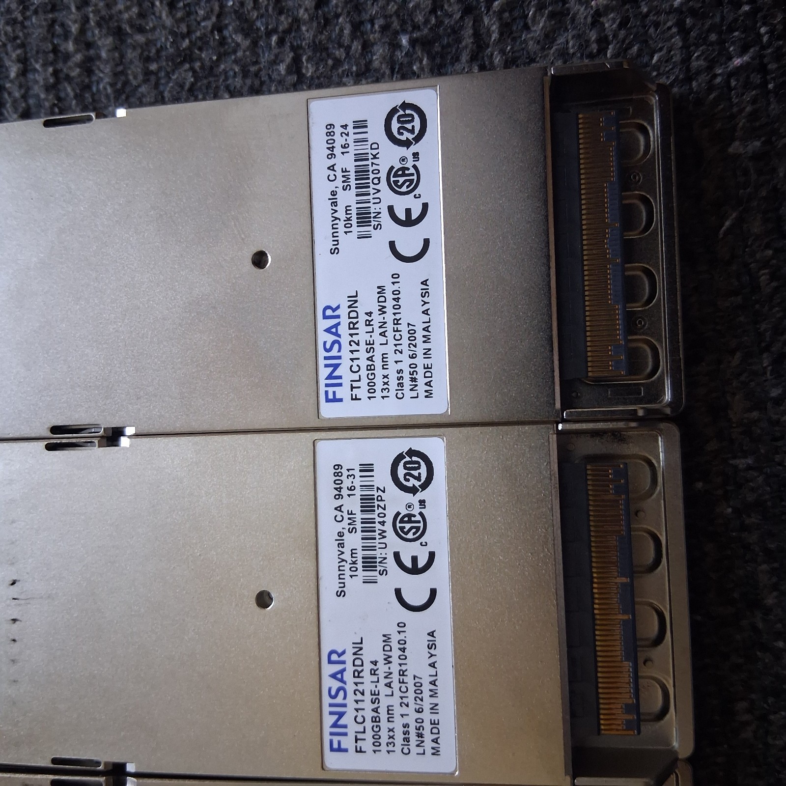  Finisar FTLC1121RDNL 100GBASE-LR4 13xx nm LAN-WDM 10km SMF  OPEN BOX