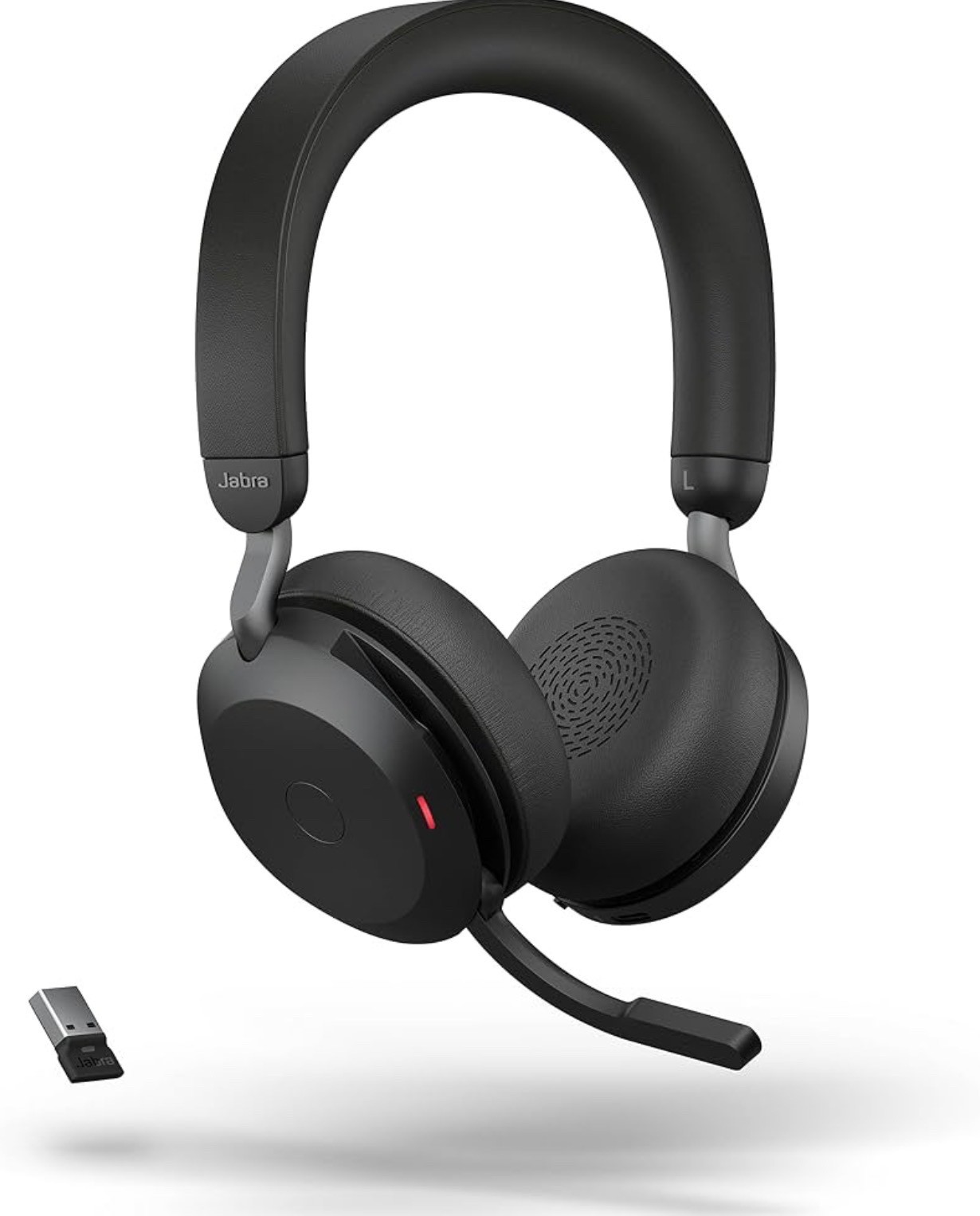 Jabra Evolve2 75 Black Wireless Bluetooth USB Noise Canceling Stereo Headset