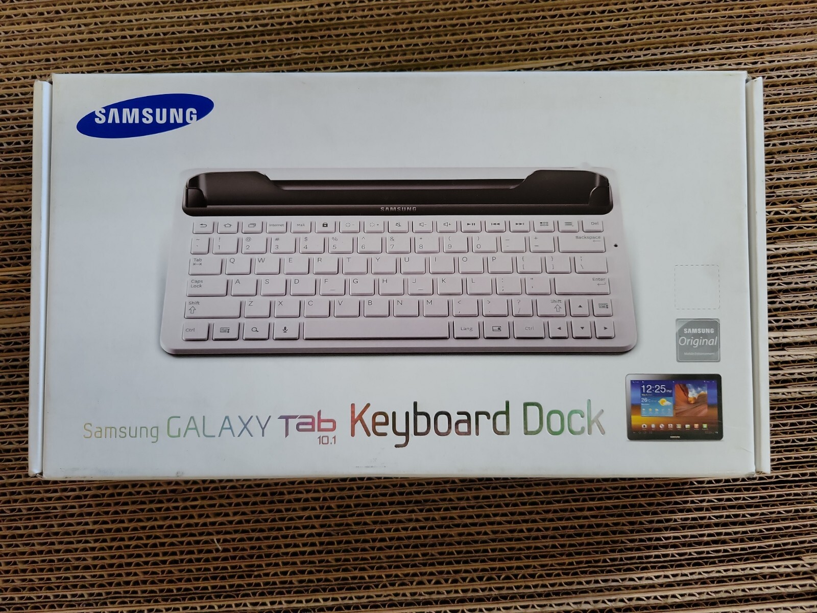 Samsung ECR-K14AWEGXAR White QWERTY Keyboard Dock for Galaxy Tab-10.1