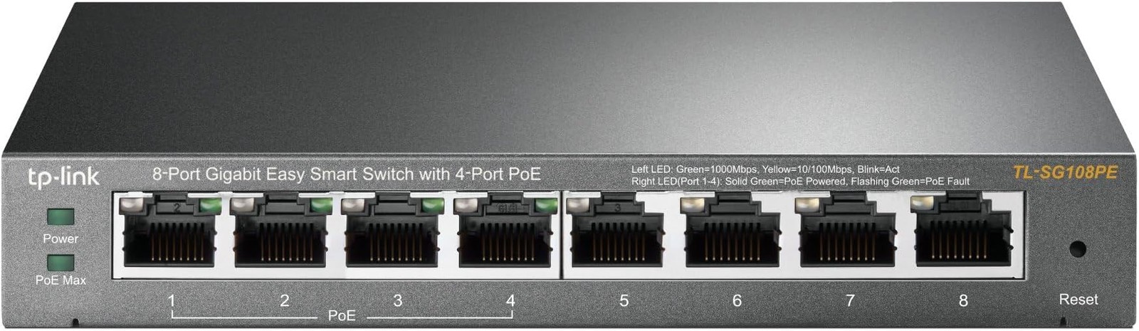 TP-Link TL-SG108PE V3 | 8 Port Gigabit PoE Switch | Easy Smart Managed | 4 Po...