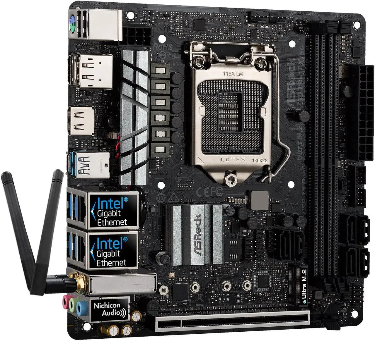 ASRock Z390M-ITX/ac LGA 1151 (300 Series) Intel Z390 Mini ITX Intel Motherboard