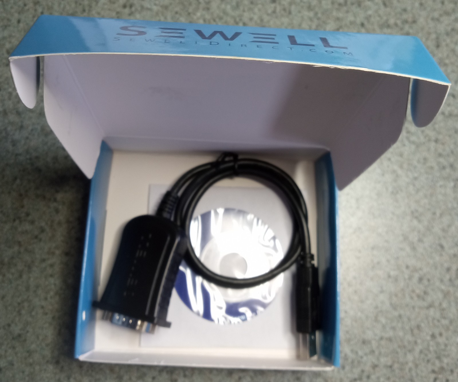 Sewell, Instacom. SW-1301 USB-A to Serial DB-9 Adapter. Open Box. .