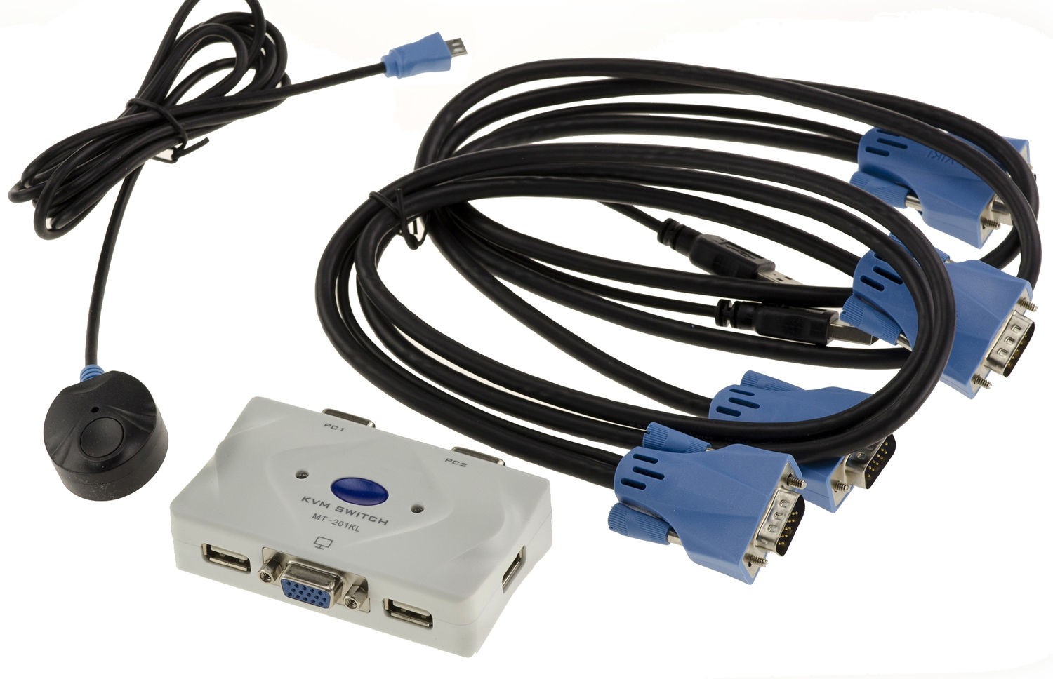 KALEA-INFORMATIQUE KVM Switch VGA USB 4 Ports Auto - Complete Kit
