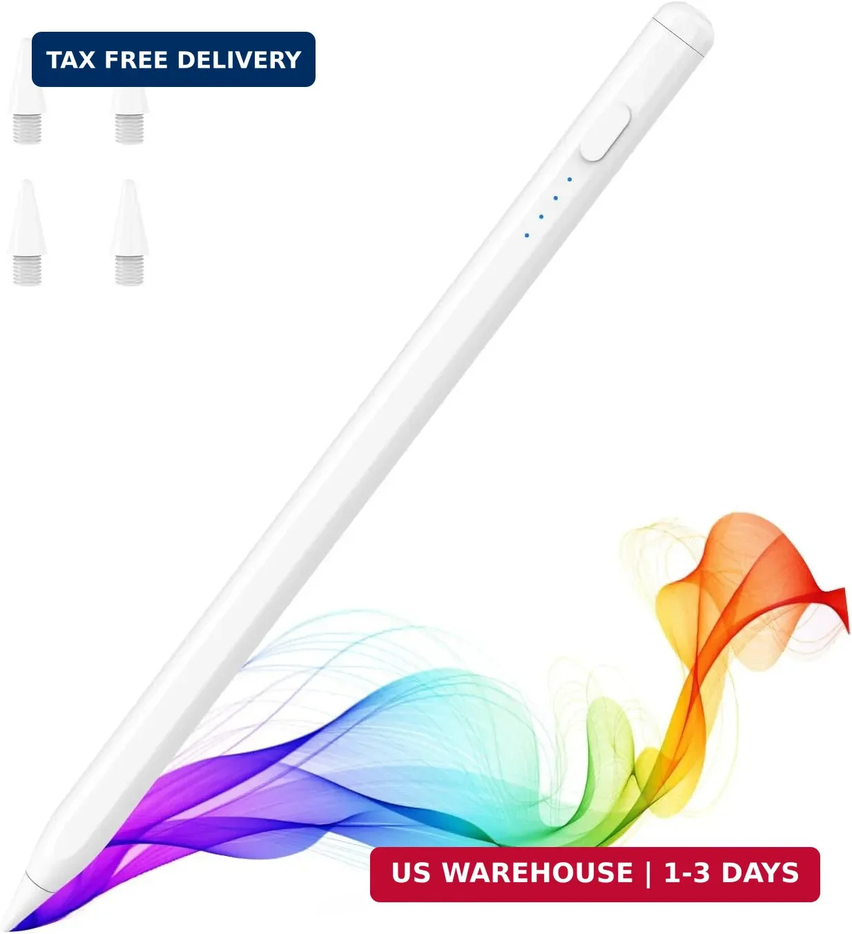 Moko Pencil for iPad(A16) 11th 10th Gen,USB-C Fast Charging,White
