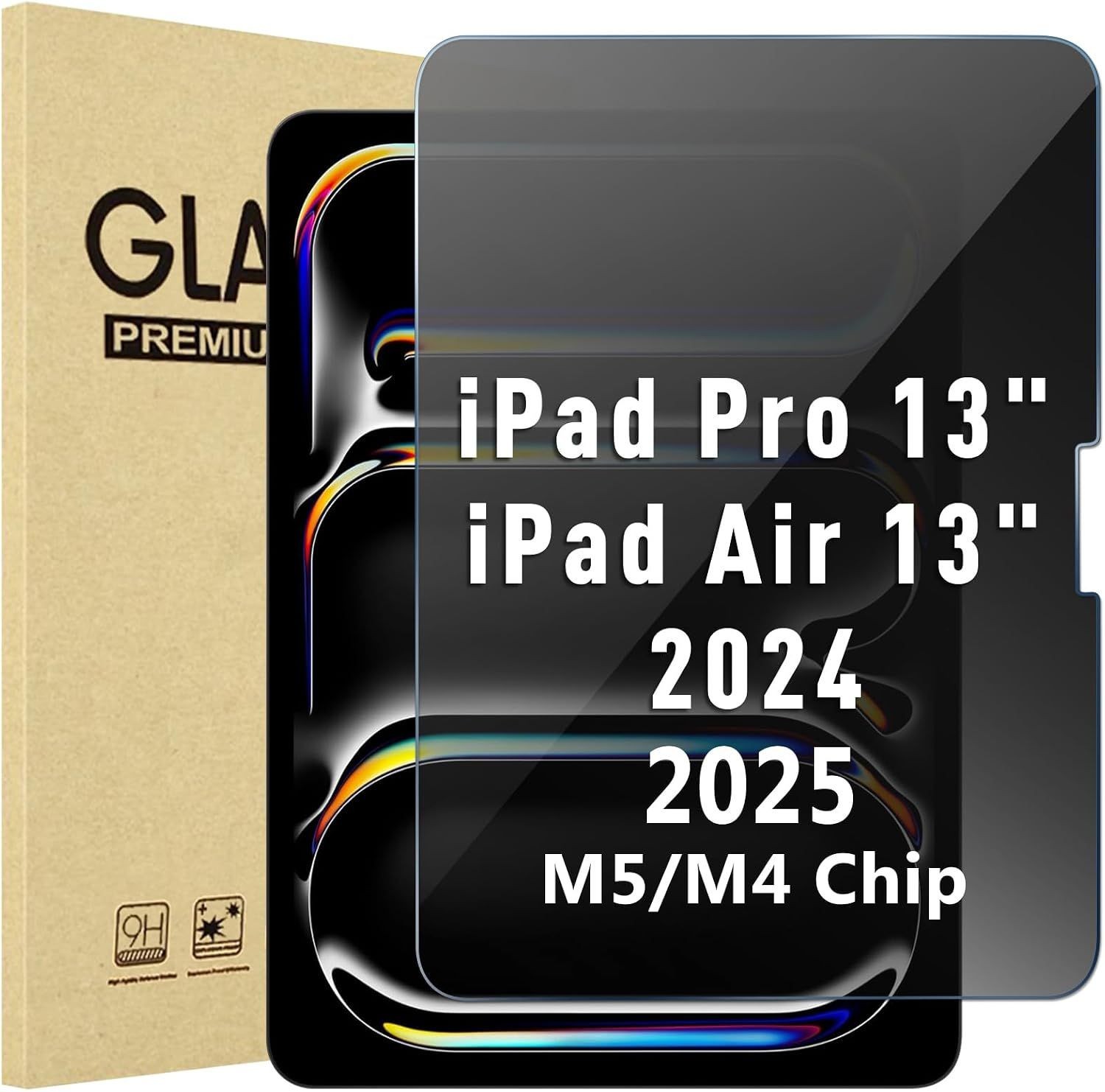 1 Pack Privacy Screen Protector for 13" iPad Pro/Air | Anti-Spy Tempered Glass