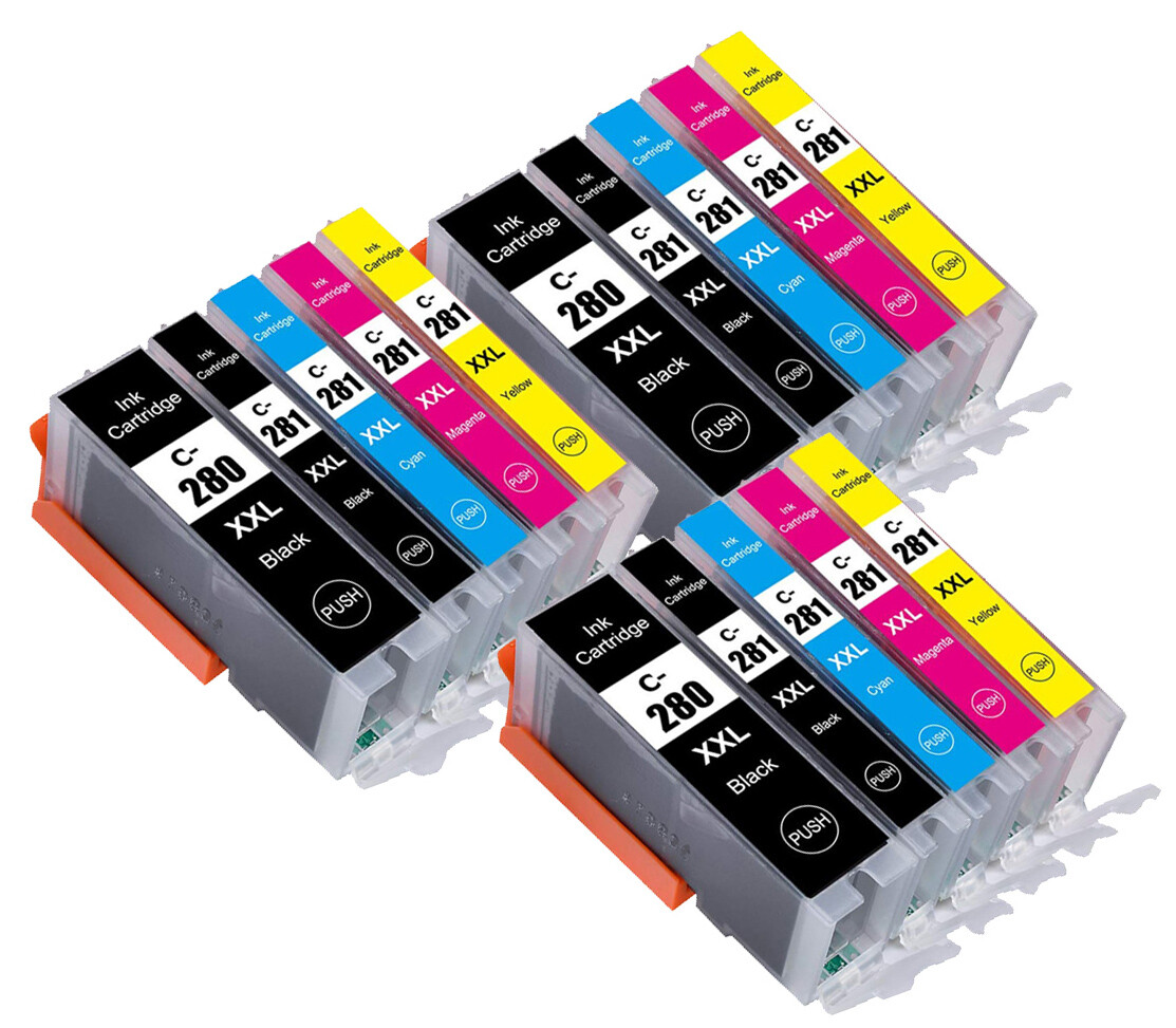 15-Pack Ink Cartridges Combo for PGI-280XXL CLI-281 Canon TR8620 TS6120 TS6320
