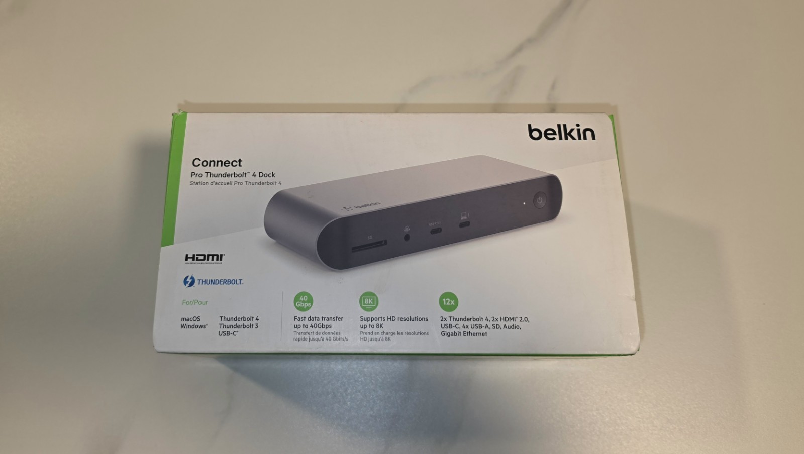 BELKIN CONNECT PRO THUNDERBOLT 4 DOCK FOR WINDOW & MAC. NEW SEALED BOX