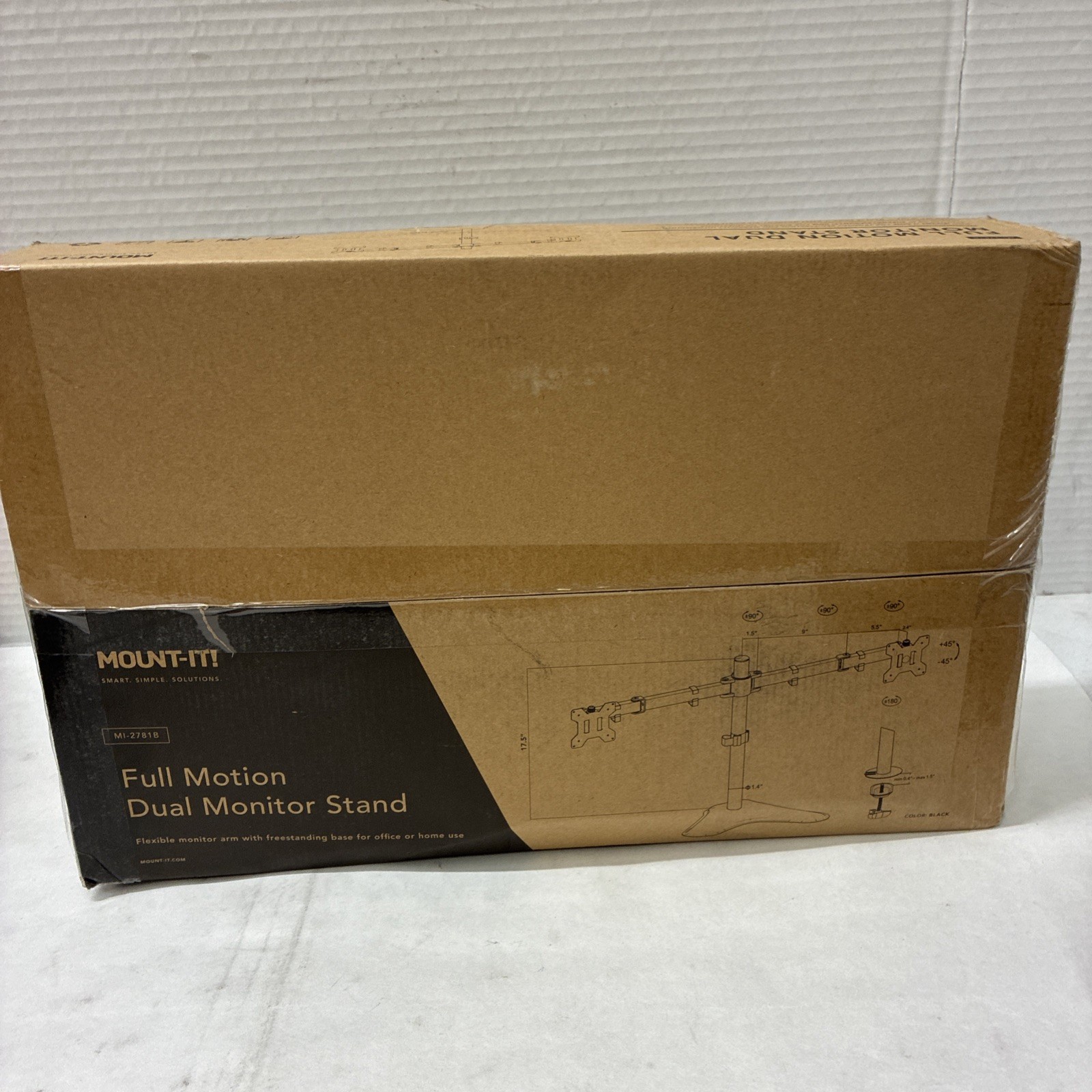 MOUNT-IT Full Motion Dual Monitor Stand