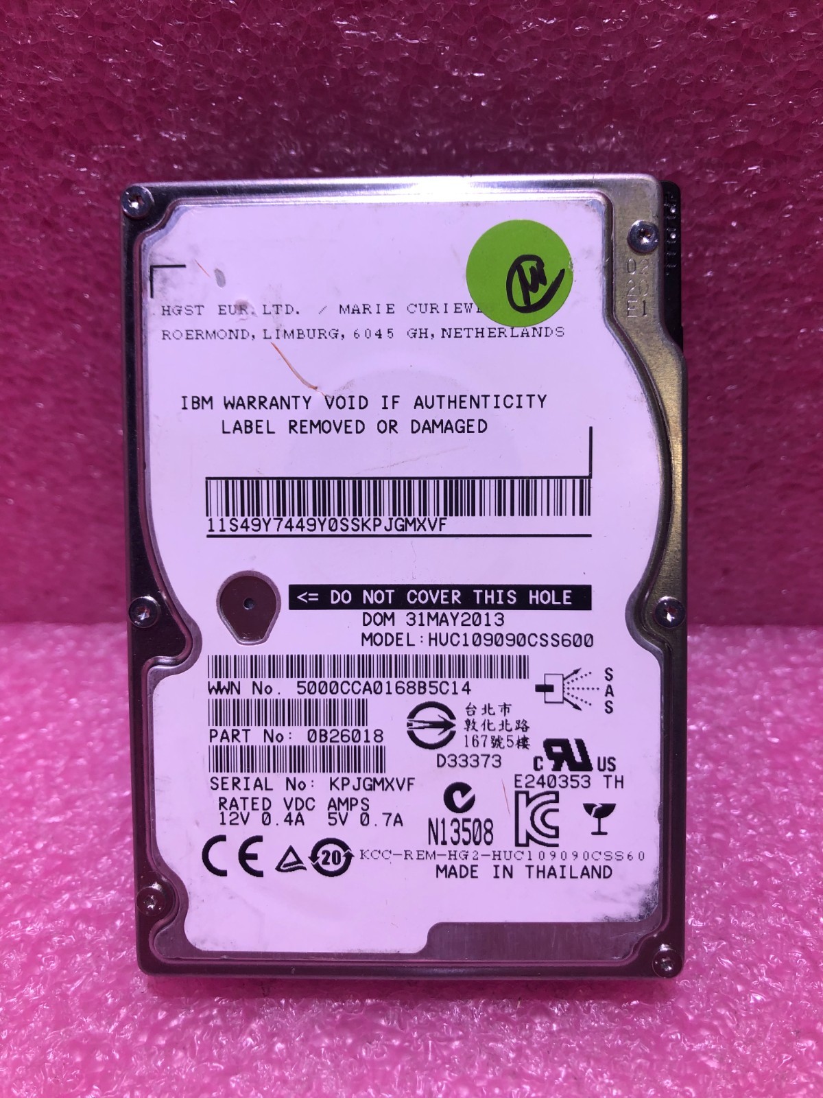 Strong-IT IBM 0B26018 900GB 10K 2.5 SFF 6G SAS