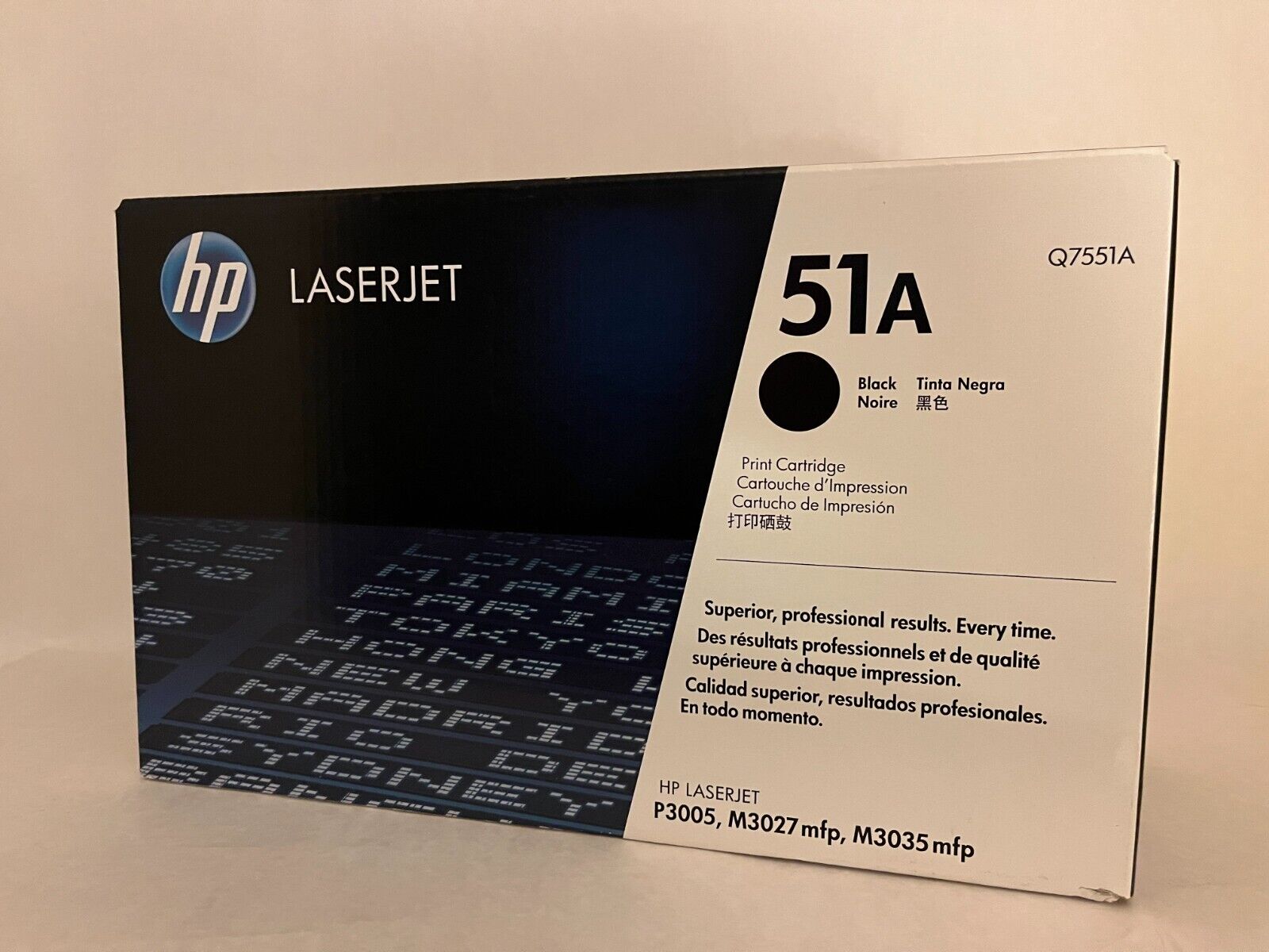 NEW OEM Genuine HP LaserJet 51A Q7551A Black Toner - Sealed