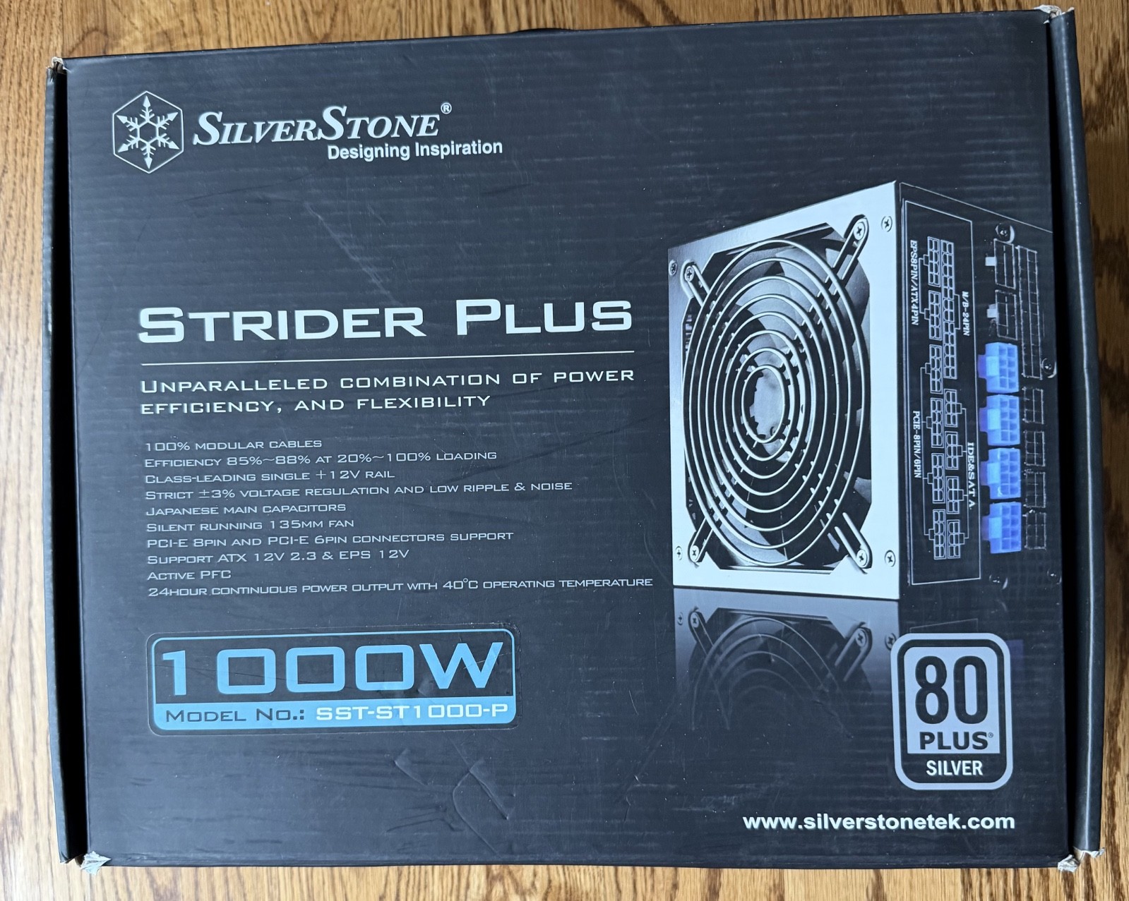 ⚡ SilverStone Strider Plus ST1000-P — 1000W 80+ Silver PSU