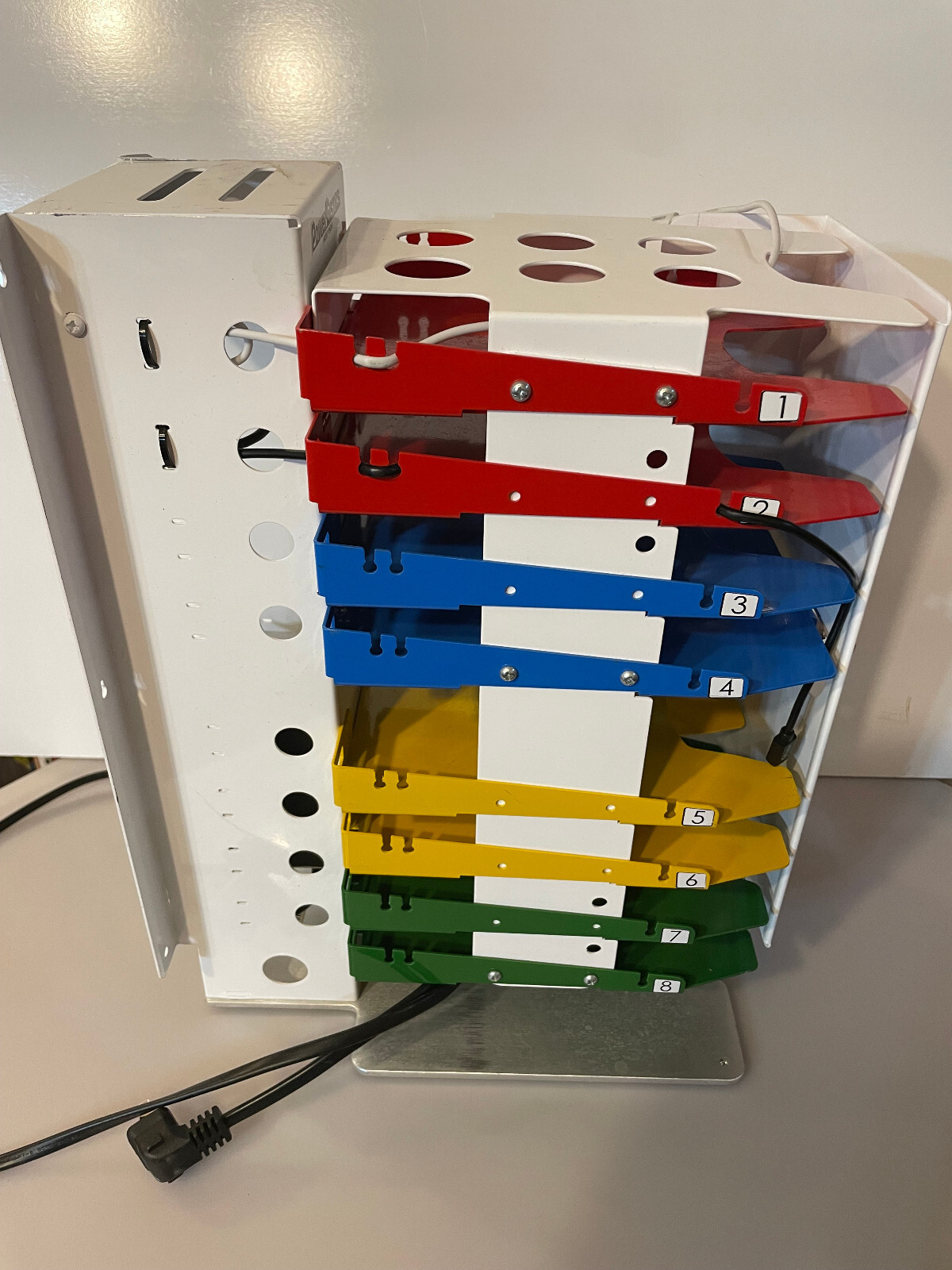 PowerGistics Tower8 Plus USB - 8-Shelf Free Standing Charging Tower