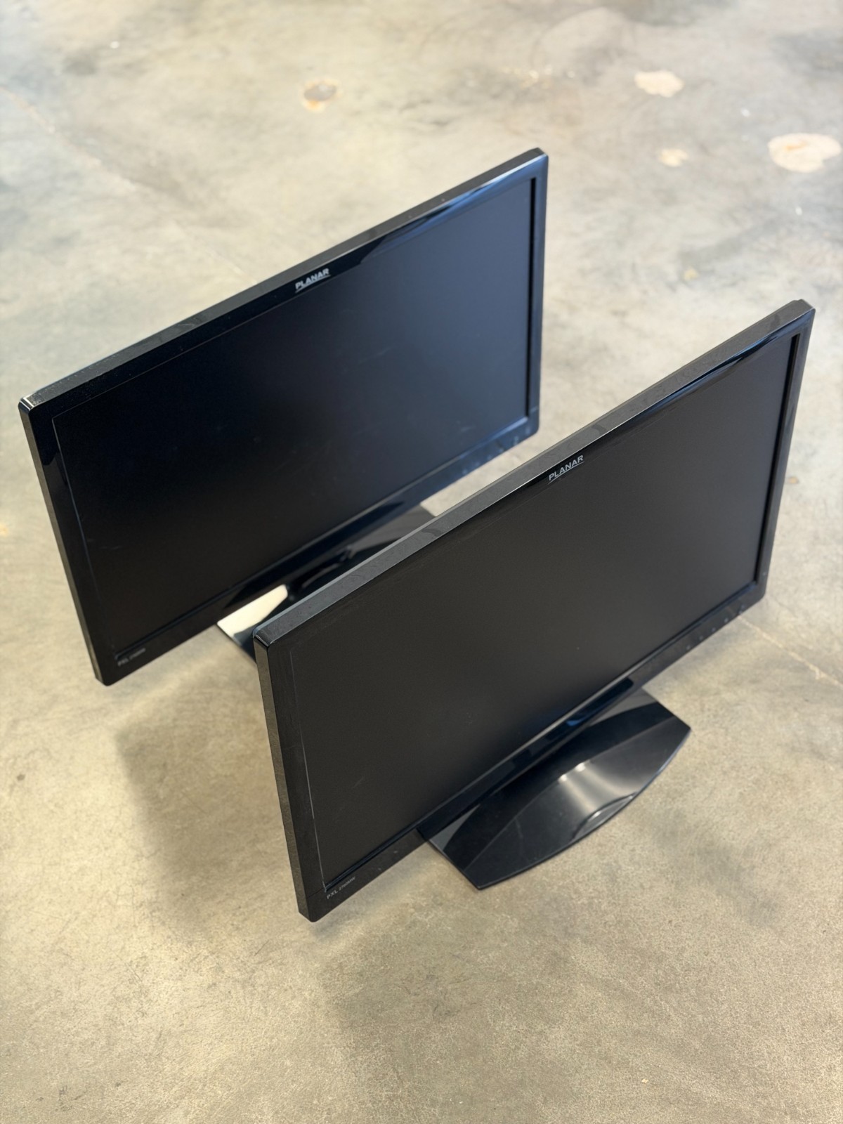 x2 Planar PXL2760MW 27" LED Monitors HDMI VGA DP
