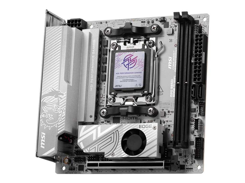 MSI MPG B850I EDGE TI WIFI Motherboard Mini-ITX Socket AM5 AMD B850 Chip...