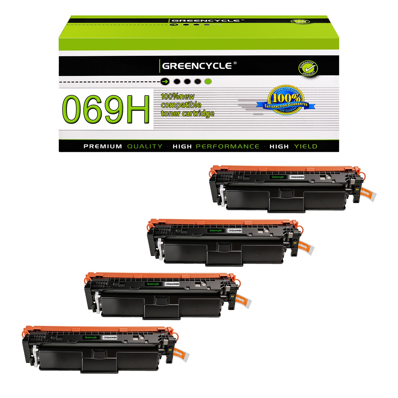 4PK CRG069H Black High Yield Compatible Toner Cartridge Fit for Canon MF756Cx