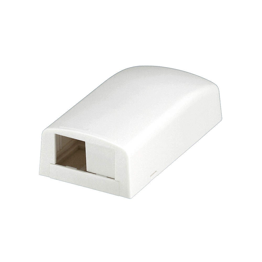 PANDUIT CBX2WH-AY Surface Mount Box,Mini Com,2Port,White 5ZWA2