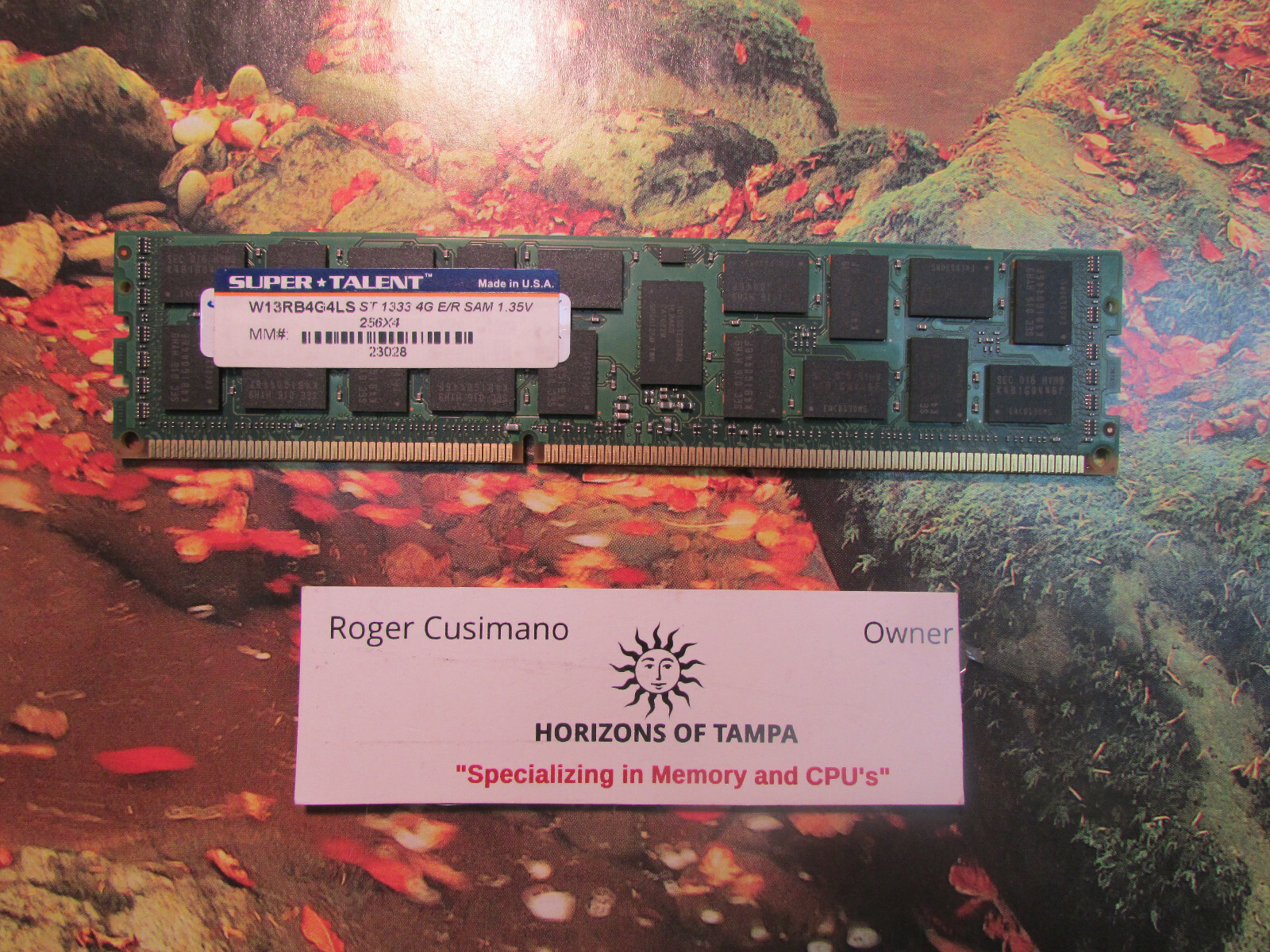 Super Talent 4GB W13RB4G4LS 4G/256X4 ECC REG Server RAM