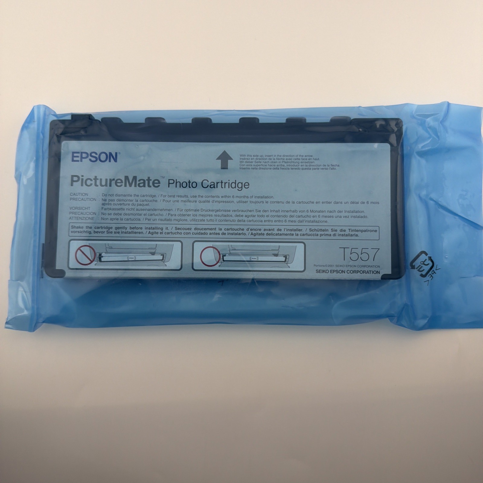Epson T557 PictureMate Photo Cartridge Sealed in Bag New Exp 2007