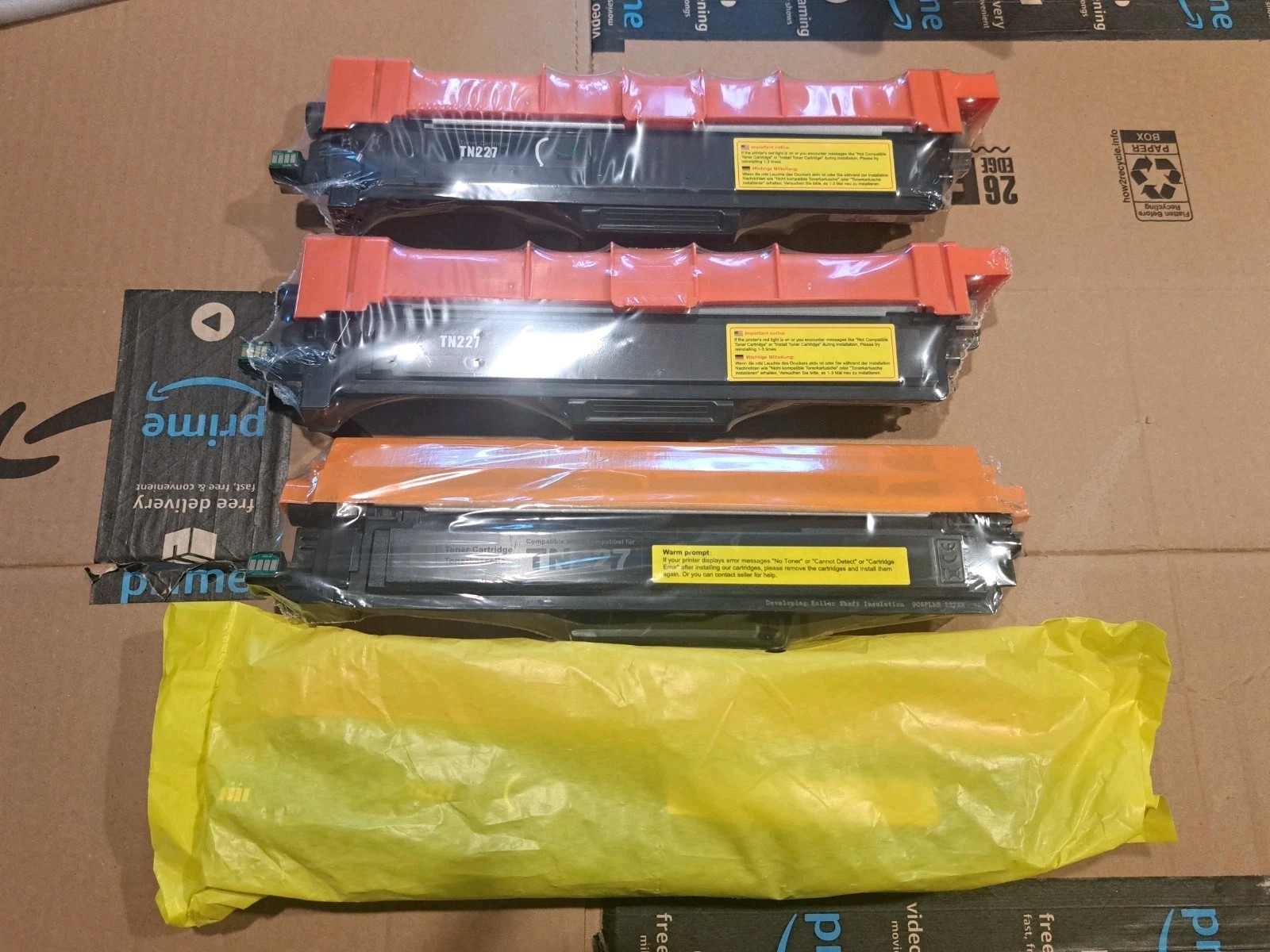 TN227  Black Toner Cartridge 4 Piece From EZInk Compatible With Brother