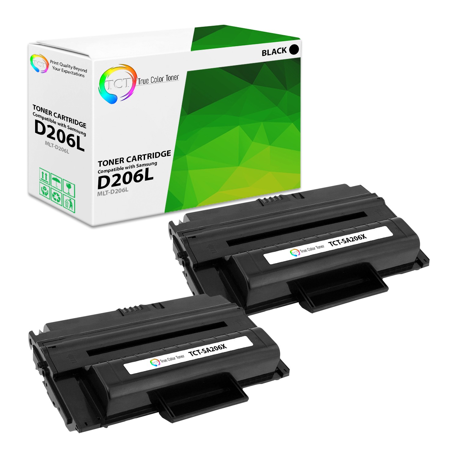 TCT 2PK MLT-D206L High Yield Toner Cartridge For Samsung SCX-5935FN 5935NX