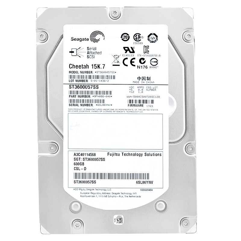 Fujitsu ST3600057SS 600GB 15000Rpm SAS II 3.5'' Inch Hard Drive A3C40114568