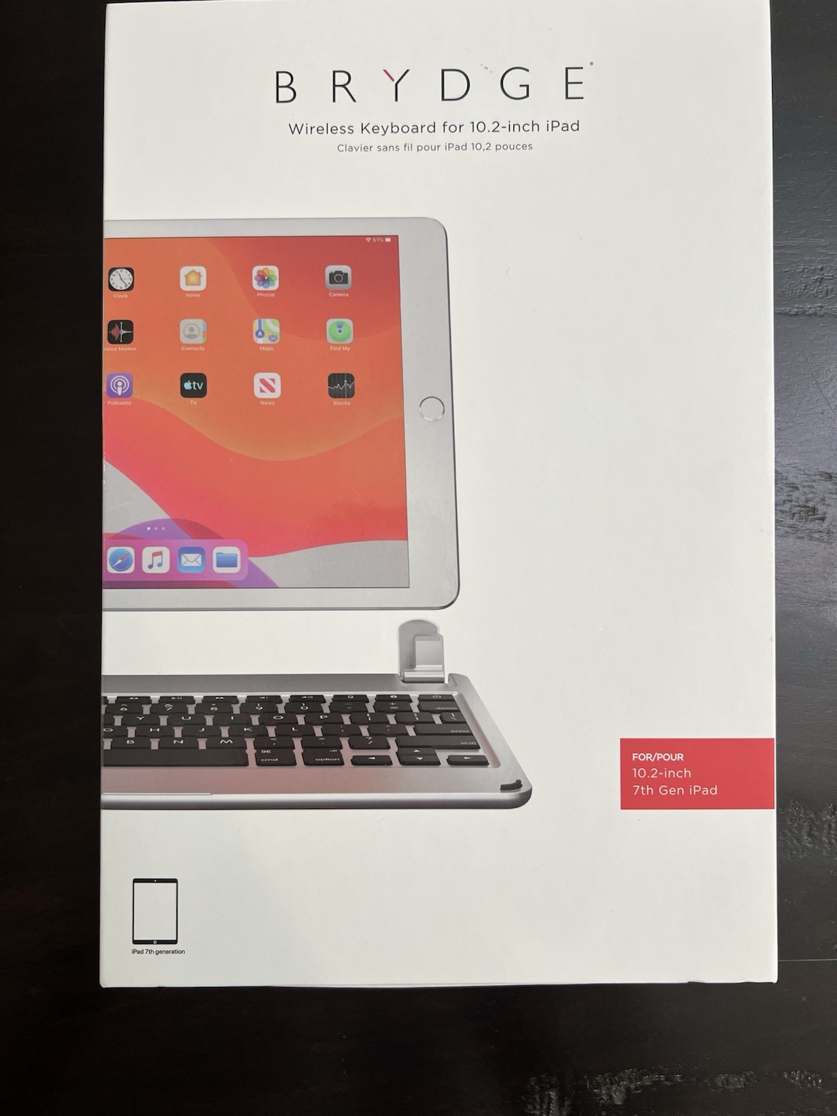 BRYDGE BRY80022 Wireless Keyboard for 10.2" 7th Gen iPad New in Box