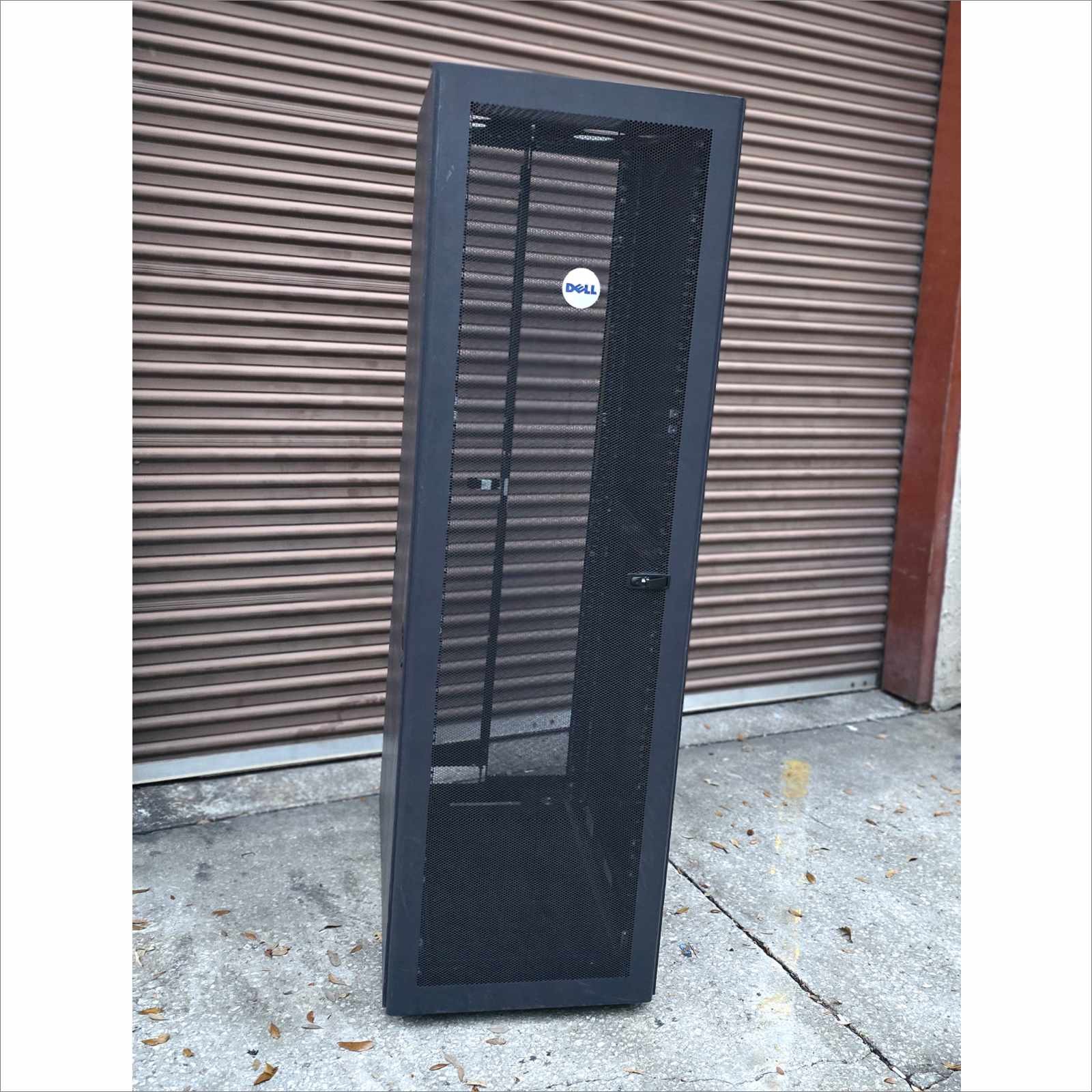 Dell 42U Server Rack Cabinet – 19” Width x 32” Depth – Perforated Door Fan-Ready