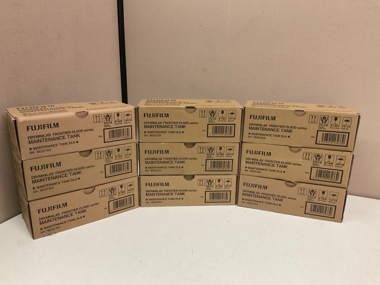 LOT of 9 NEW Fujifilm DL600 Dry Minilab Maintenance Tank Waste Ink Tank 16091154