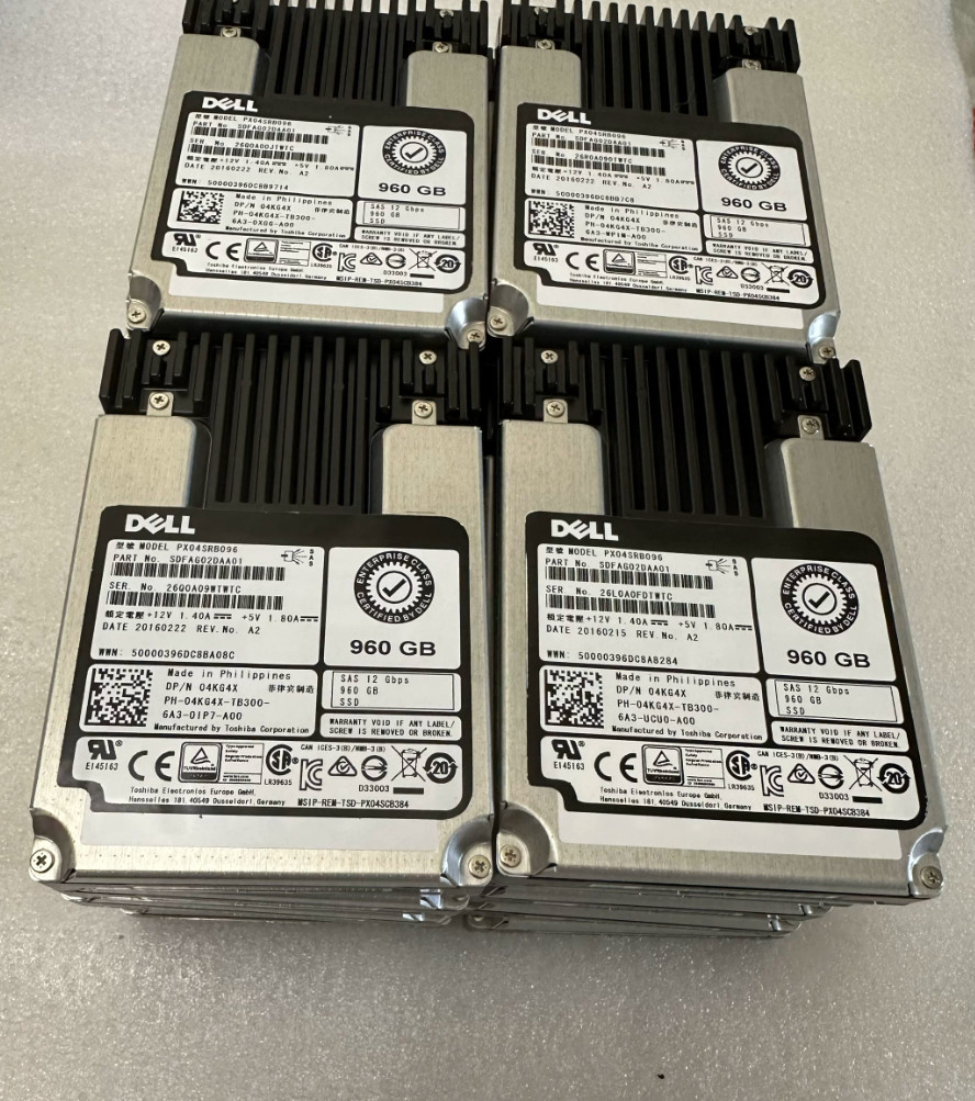 NEW 04KG4X 4KG4X DELL PX04SRB096 960GB 2.5" SAS 12G RI SSD Solid State Drive