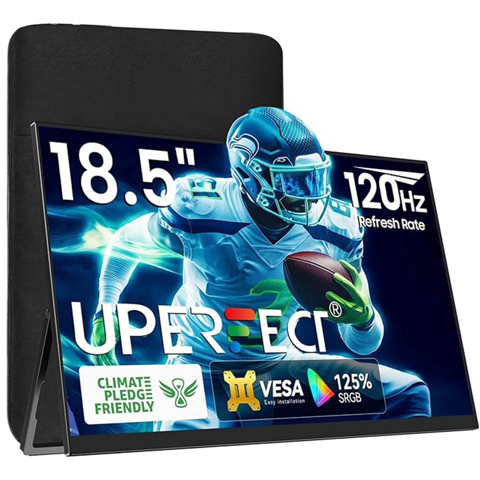 UPERFECT 18.5" 120Hz Portable Monitor 1080P USB C HDMI Second Screen LCD Display