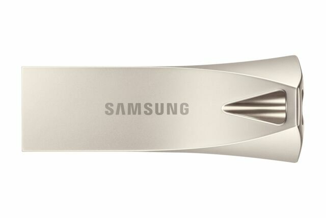Samsung BAR Plus 256 GB USB 3.1 Flash Drive - Champagne/Silver