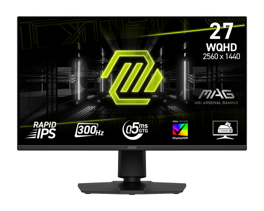 MSI MAG 275QPF X30 27" WQHD Flat Rapid IPS Gaming Monitor, 300Hz/0.5ms HDR400