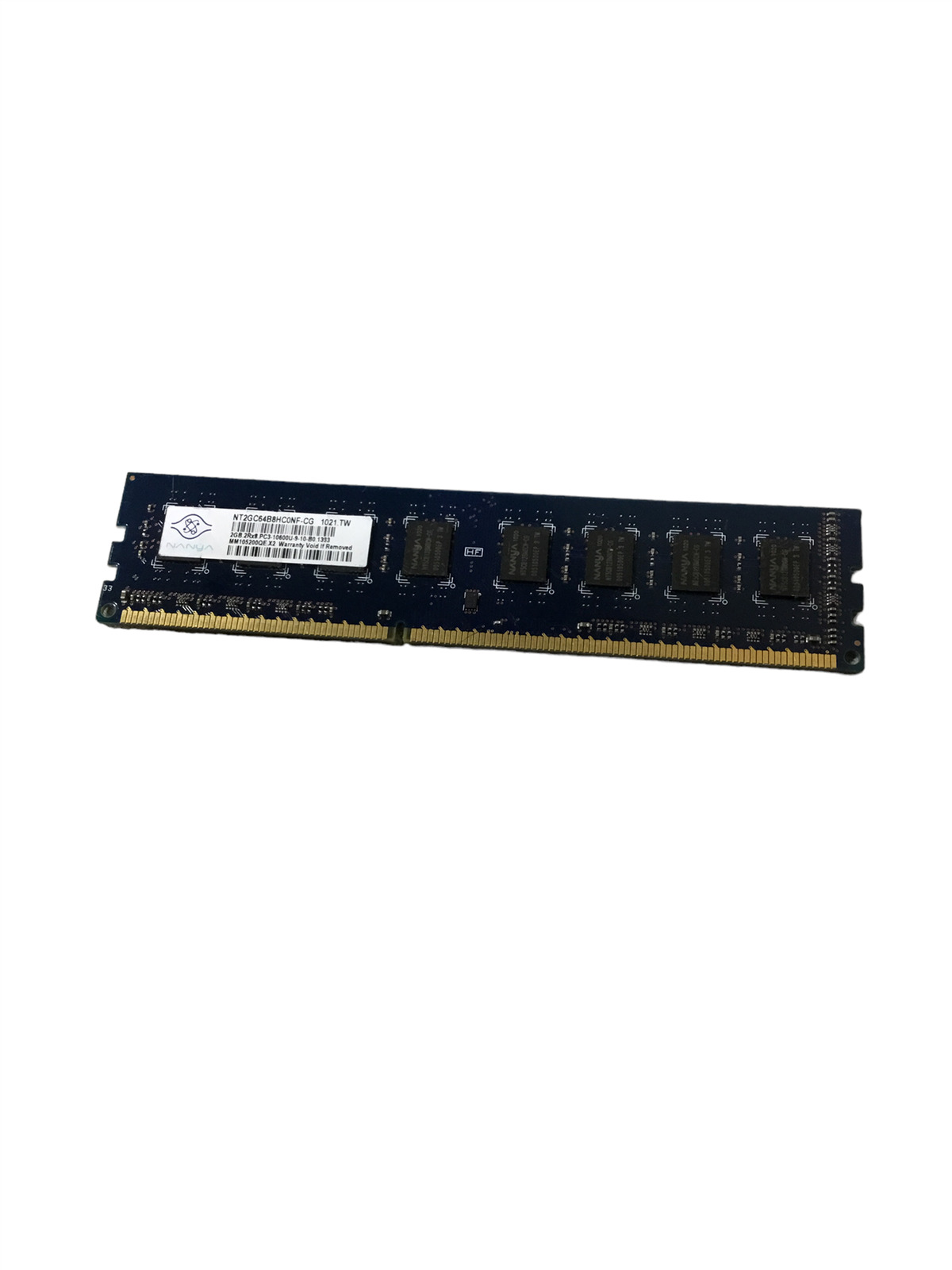 Nanya 2GB 2Rx8 PC3-10600U DESKTOP RAM NT2GC64B8HC0NF-CG