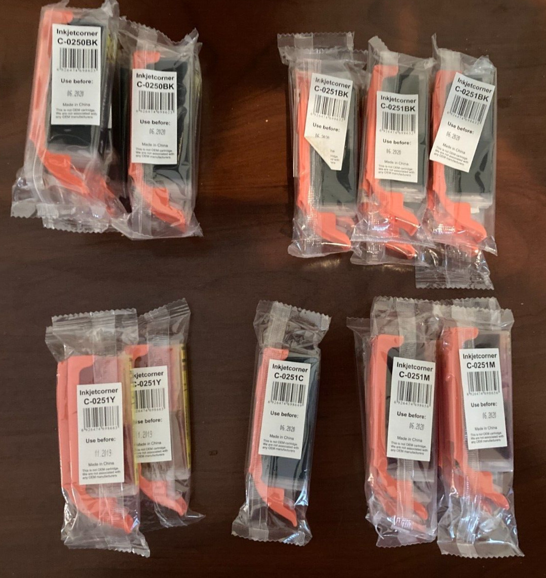 InkjetCorner Replacement Inkjet Printer Cartridges 21 in Total  EXPIRED SEE DESC