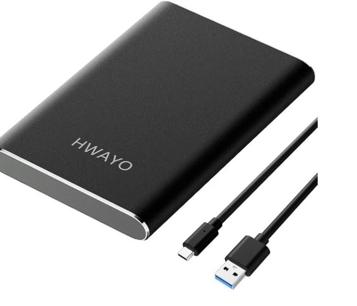 750GB Portable External Hard Drive, USB3.1 Gen 1 Type C Ultra Slim 2.5'' HDD Sto
