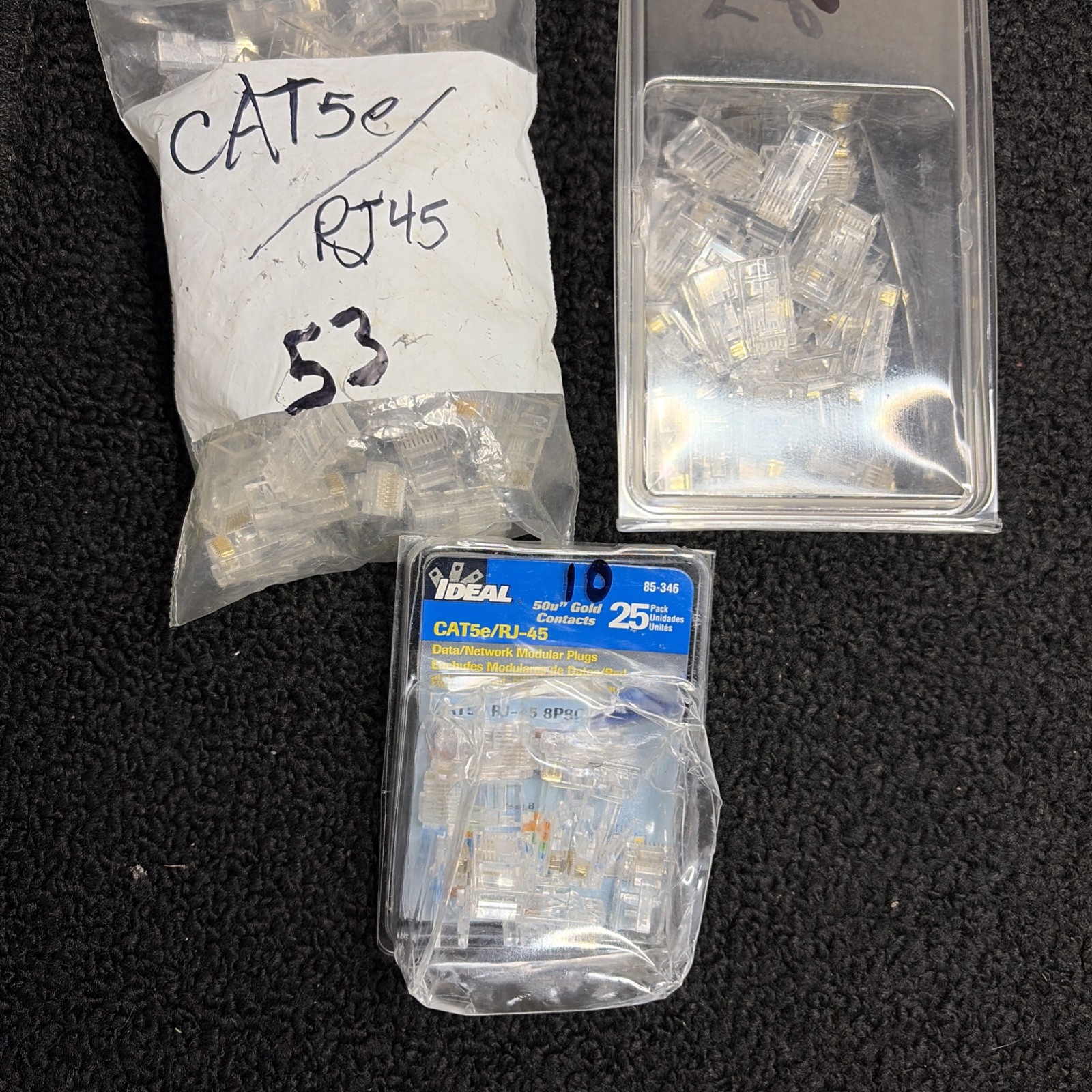 Ideal CAT5e/RJ45 85-396 Data Network Modular Plugs 90 quantity