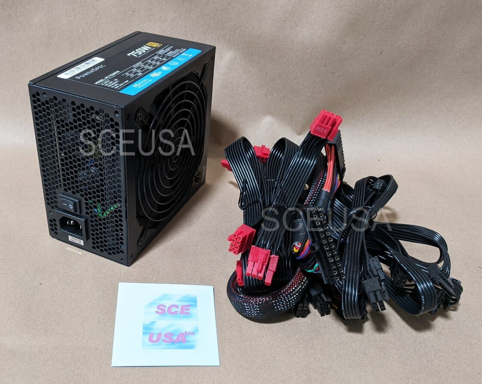 PS750GFM PowerSpec 750W 80+ Gold ATX/EPS Modular 4xPCIe Gaming PC Power Supply