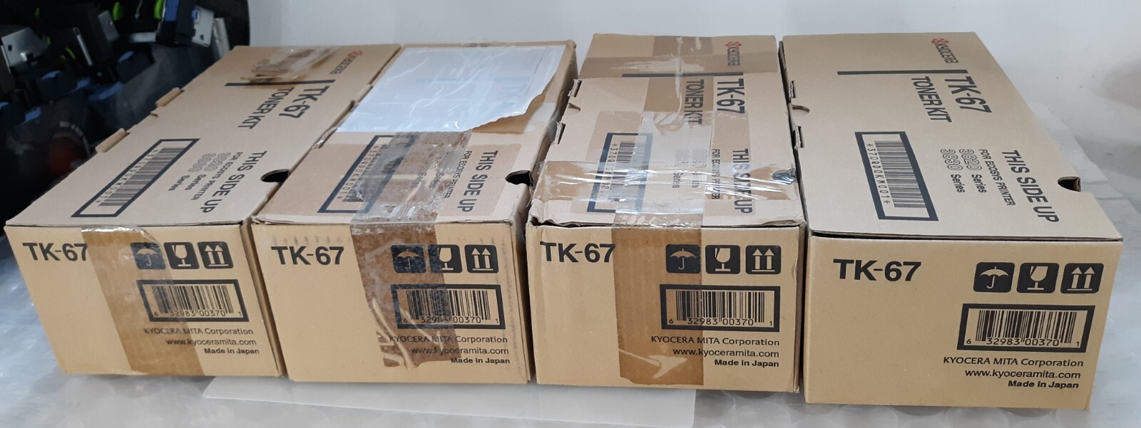 Lot of 4 Kyocera TK-67 Black Toner Kit for Ecosys Printer 3820/3830 370QD0KM NEW