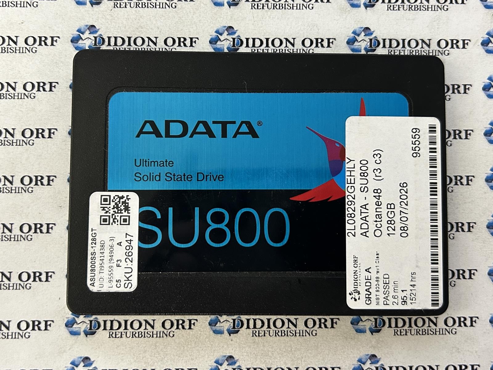 ADATA SU800 128GB 2.5" SATA SSD ASU800SS-128GT, Grade A, SKU 26947