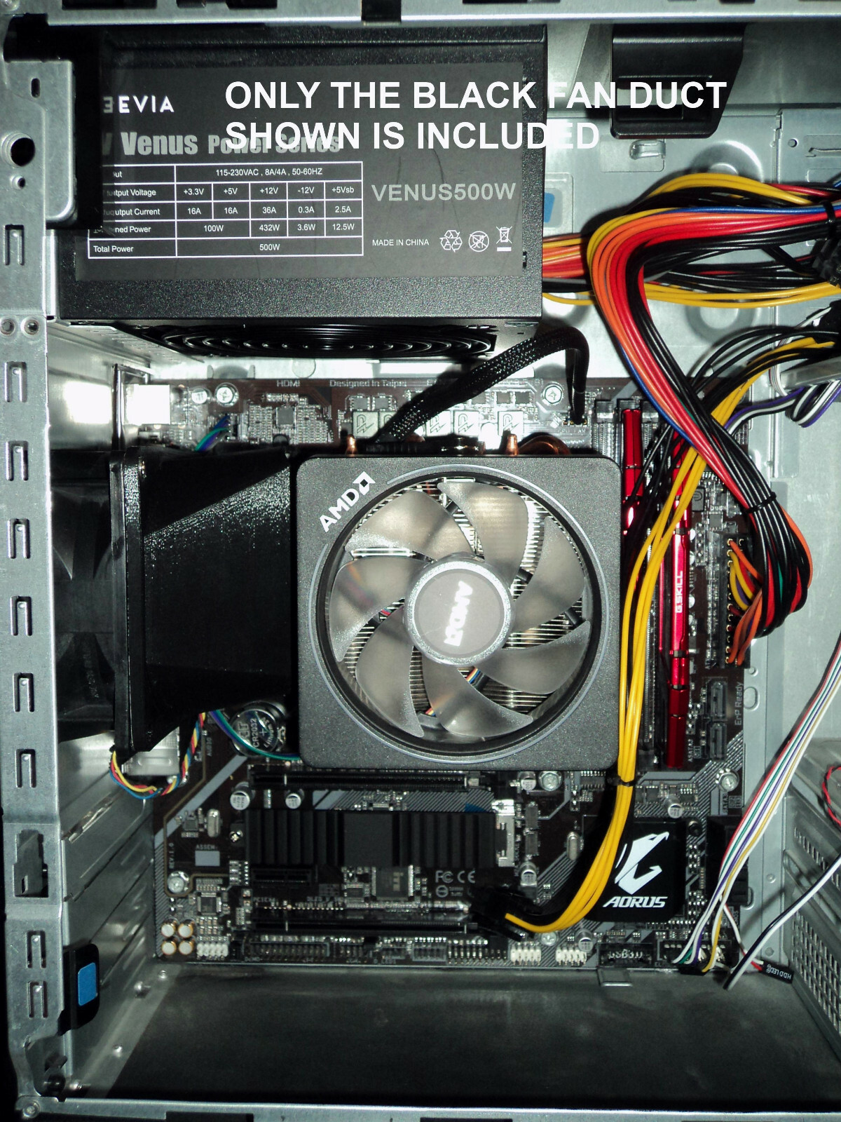 80mm 92mm 120mm 140mm RIGHT ANGLE Computer FAN DUCT Case Fan Shroud Case Mod
