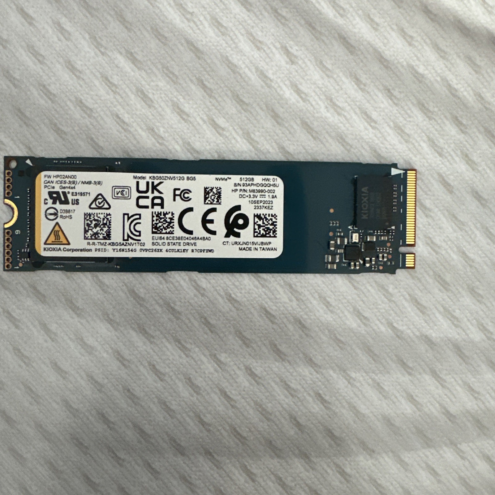 Genuine Kioxia 512GB BG5 NVMe Gen4x4 80mm SSD 98%h Health